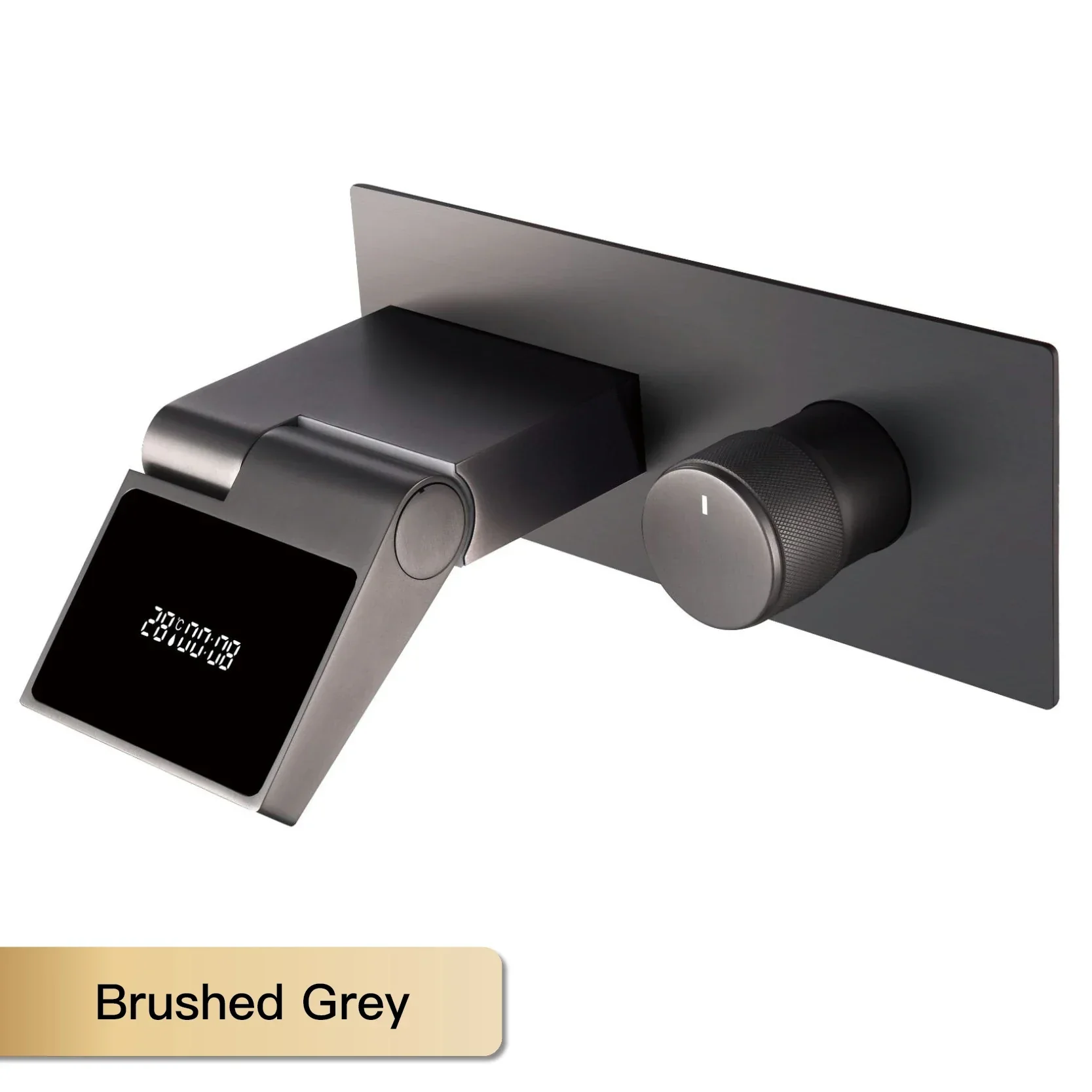 Intelligent Hidden Black Brass LED Digital Faucet - Image 14