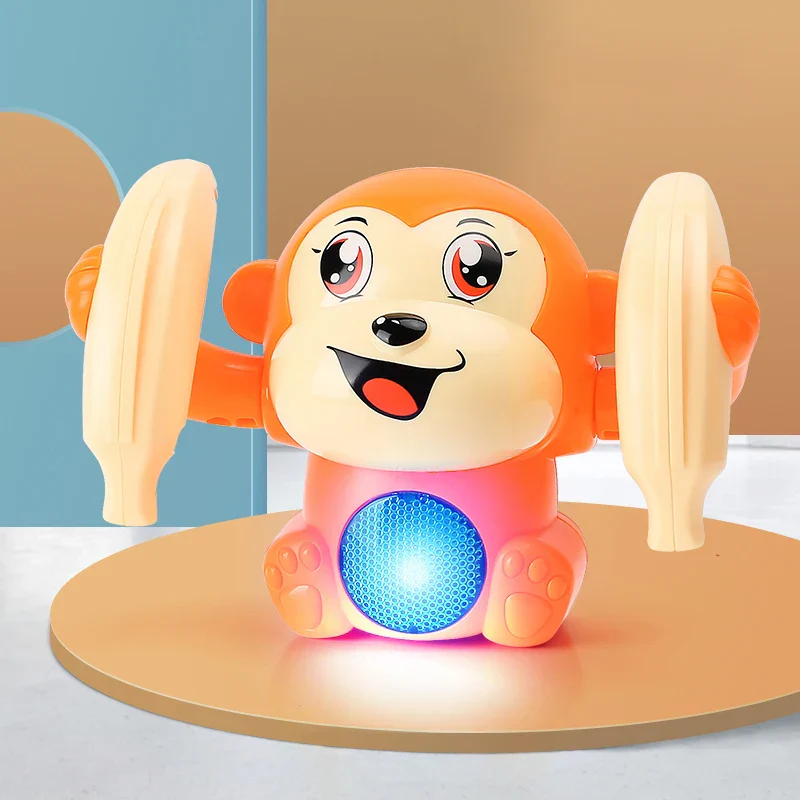Interactive Monkey Rolling Light-Up Musical Toy - Image 6
