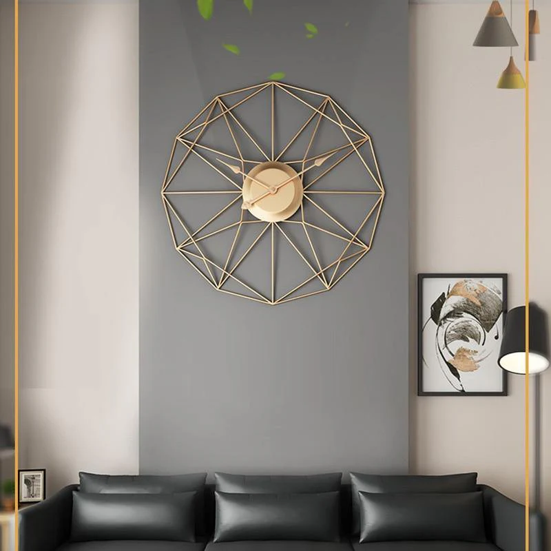 Iron Art Silent Wall-Mounted Clock - Image 4