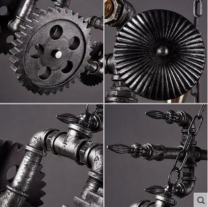 Iron Metal Motorbike Shape Modern Light Lamps - Image 2