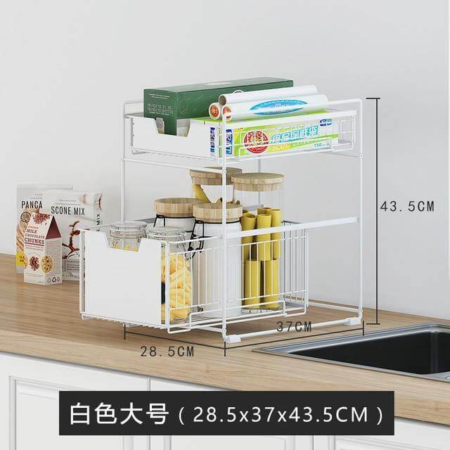 Iron Under Sink Organizer Storage Rack - Image 4