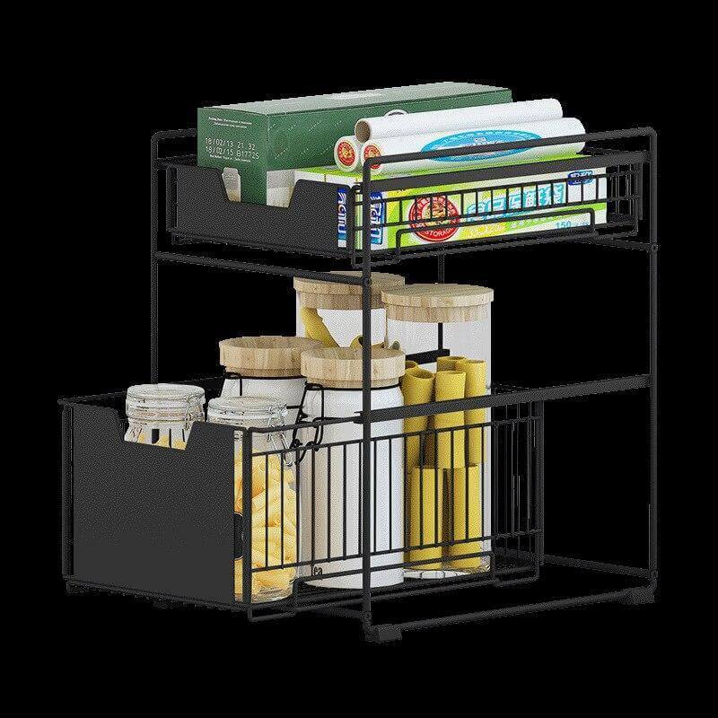 Iron Under Sink Organizer Storage Rack - Image 7