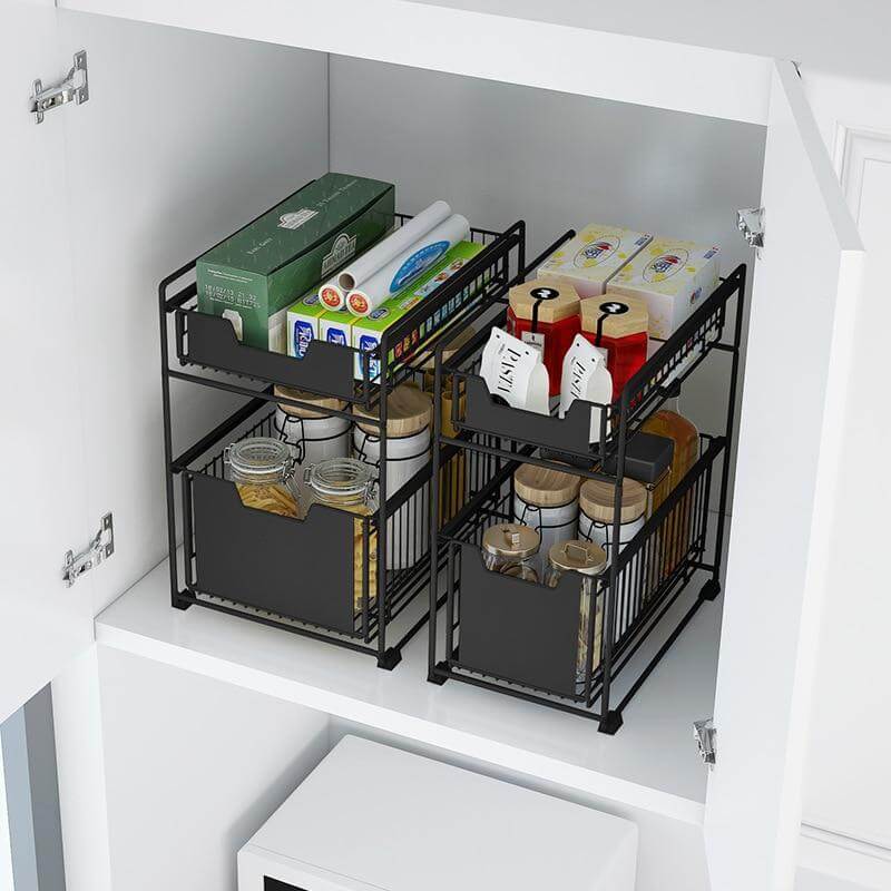 Iron Under Sink Organizer Storage Rack - Image 8
