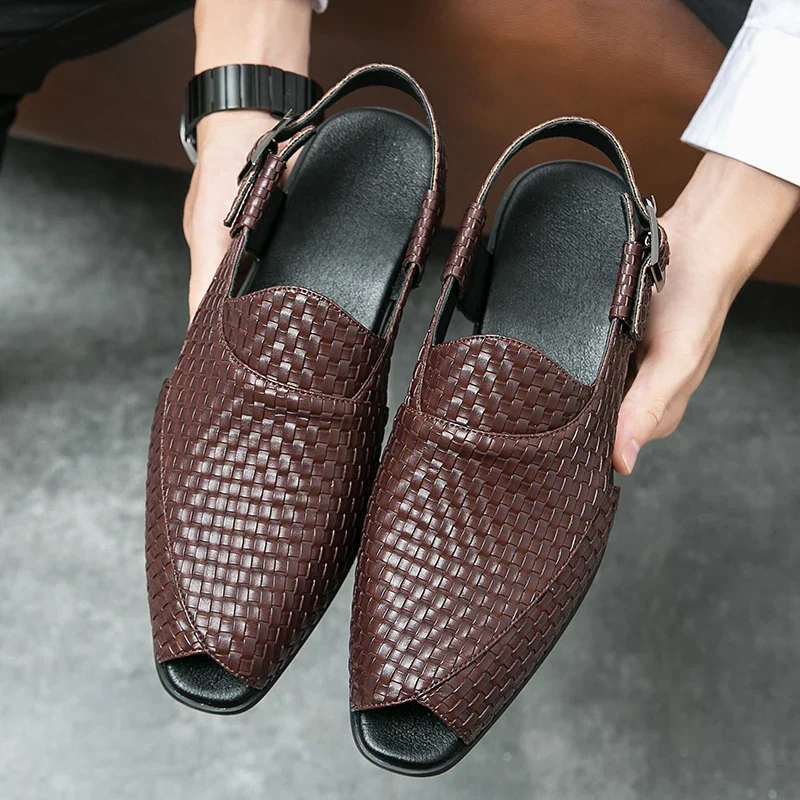Italian Craft Handmade Solid Leather Sandals - Image 9