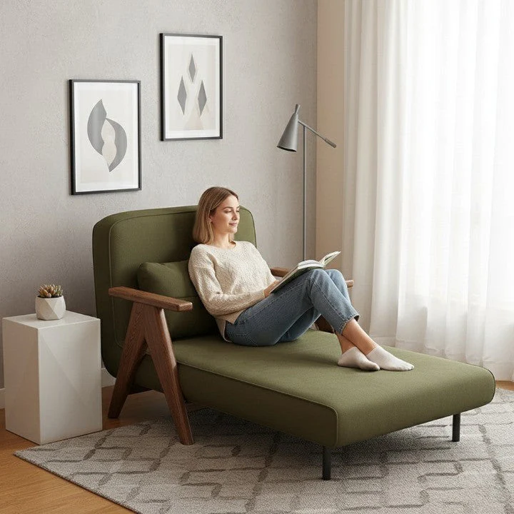 Italian Minimalist Armrest Elegant Lounge Chair - Image 2