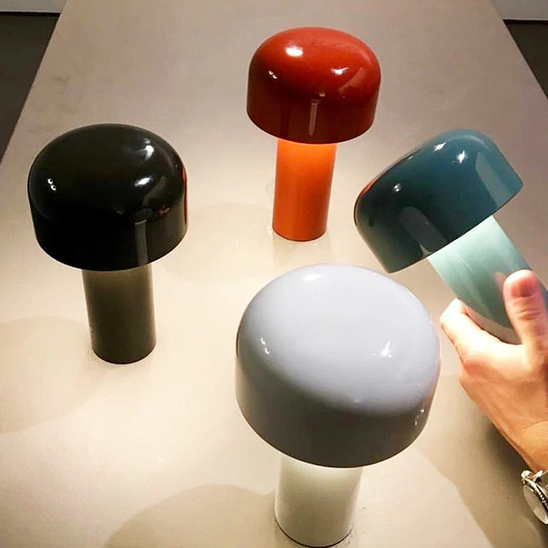 Italian Style Rechargeable Mushroom Table Lamp - Image 4