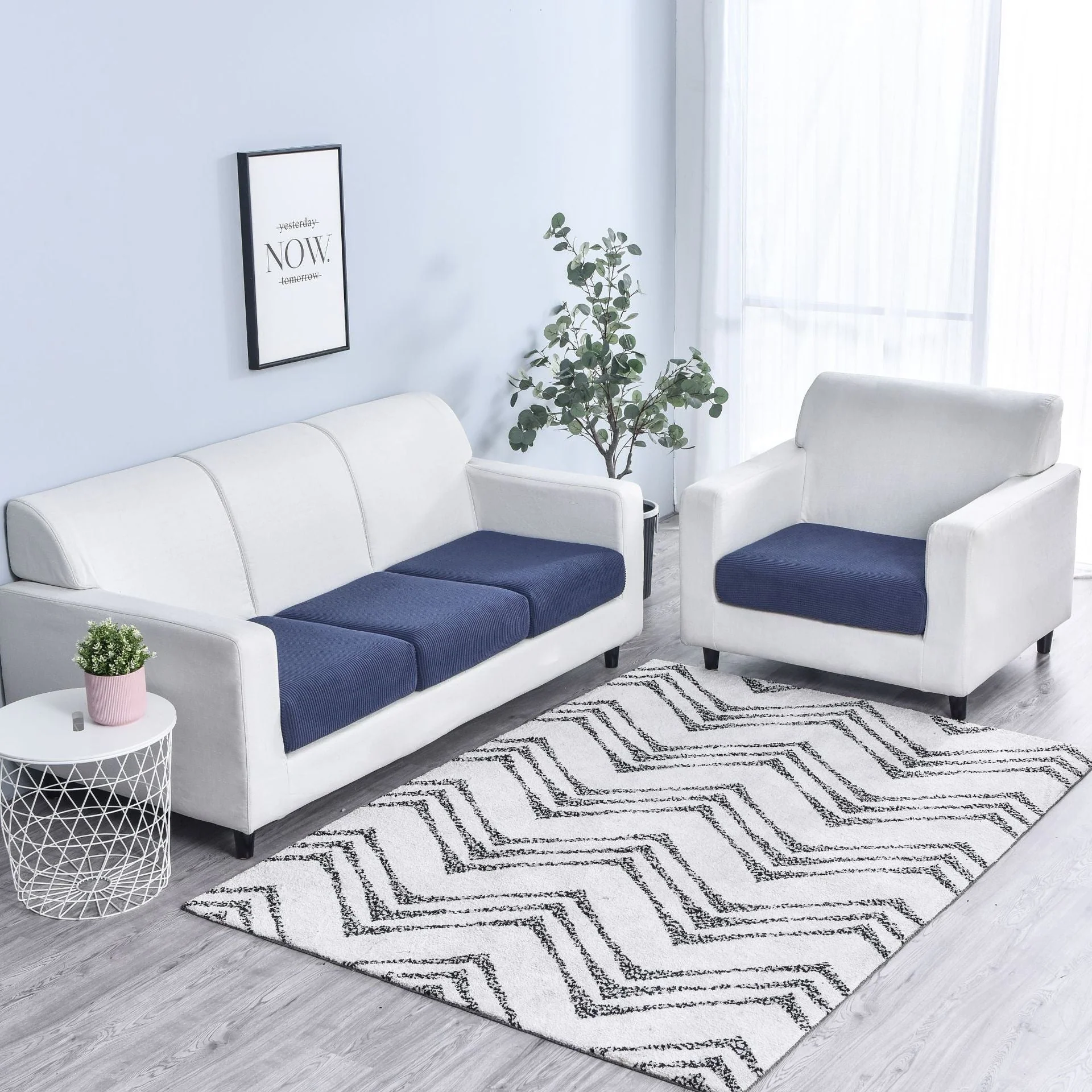 Jacquard Strechable Cushion Sofa Cover - Image 10