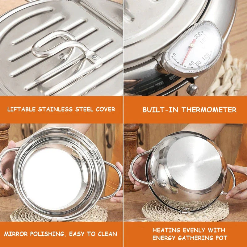 Japanese Style Deep Frying Pot - Image 4
