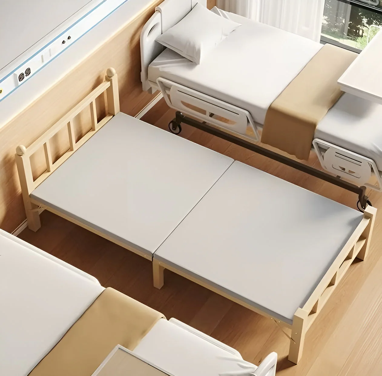 Japanese Style Space Saving Minimalist Foldable Bed - Image 7