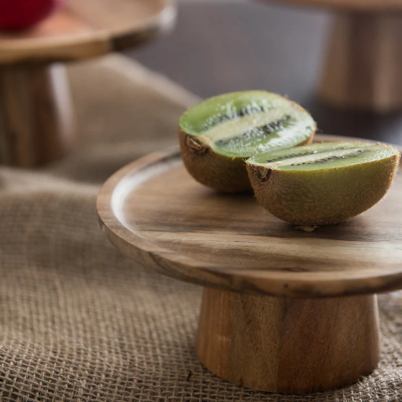 Japanese Style Wooden Snack Plate - Image 2