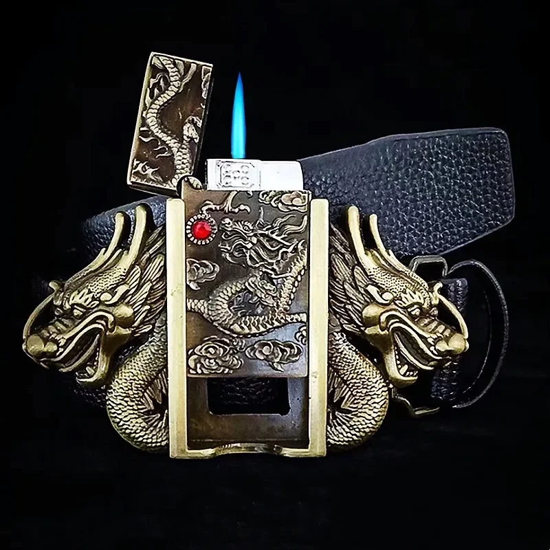 Kerosene Lighter Metal Buckle Belt - Image 7