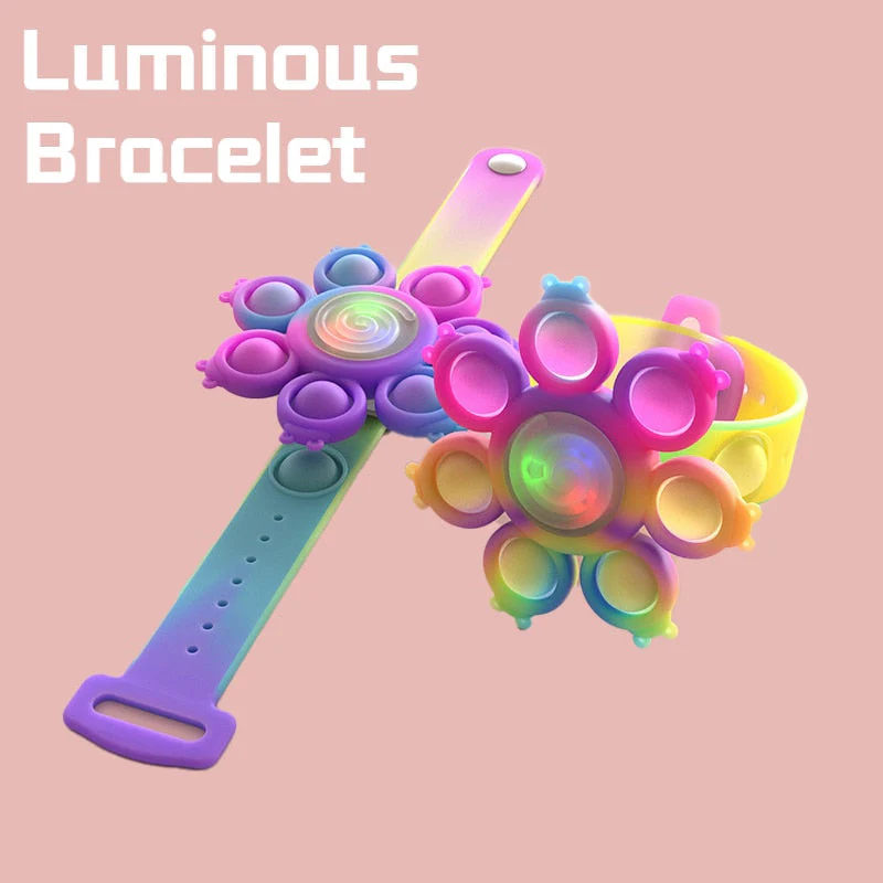 Kids Pop Play Fidget Spinner Bracelets - Image 3