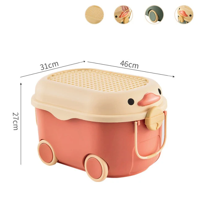 Kids Toy Cartoon Movable Storage Box - Image 5