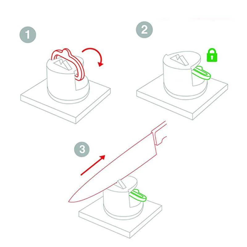 Kitchen Knife Sharpener Tool with Suction Pad - Image 8