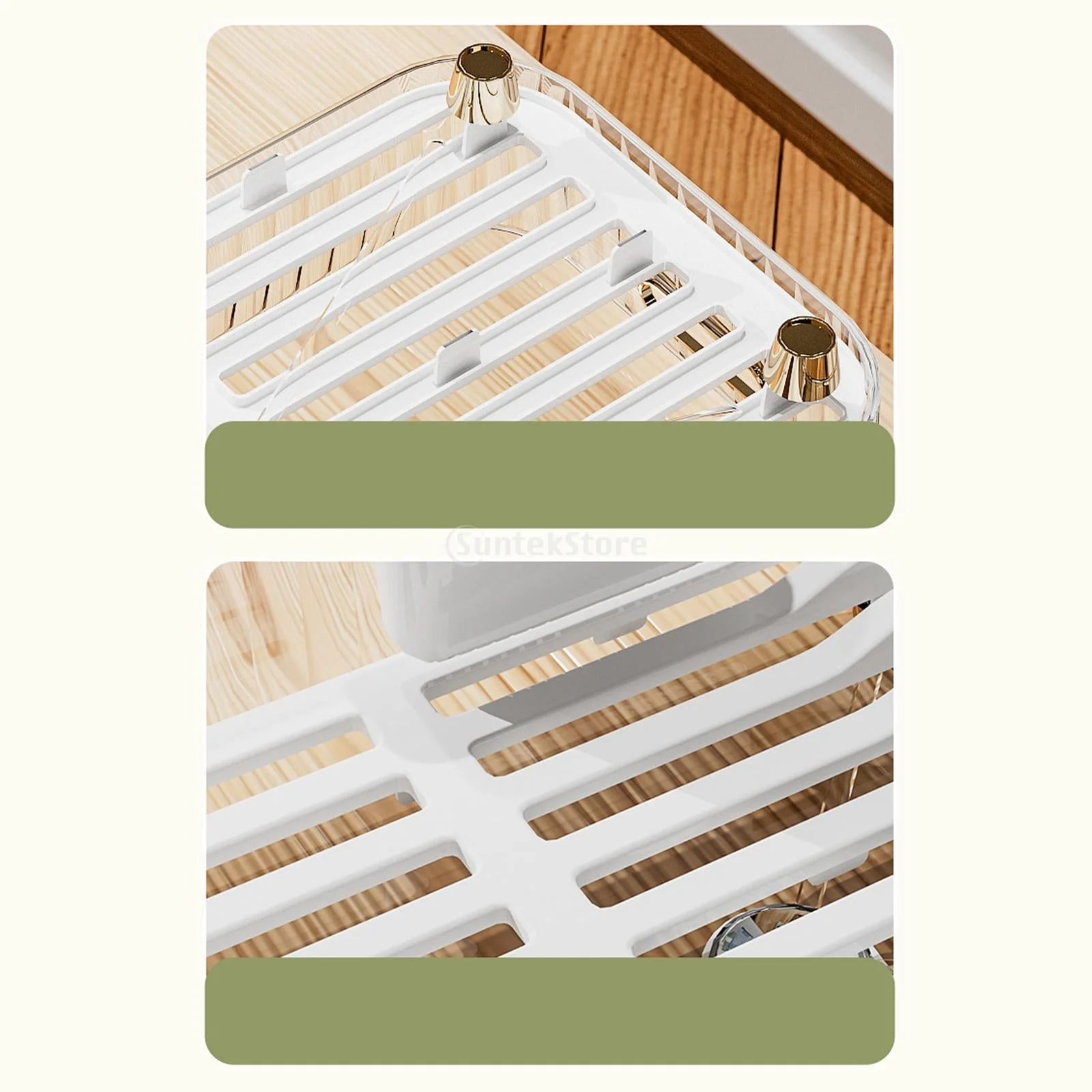 Kitchen Space Saving Dish Drainer Vegetable Basket - Image 6