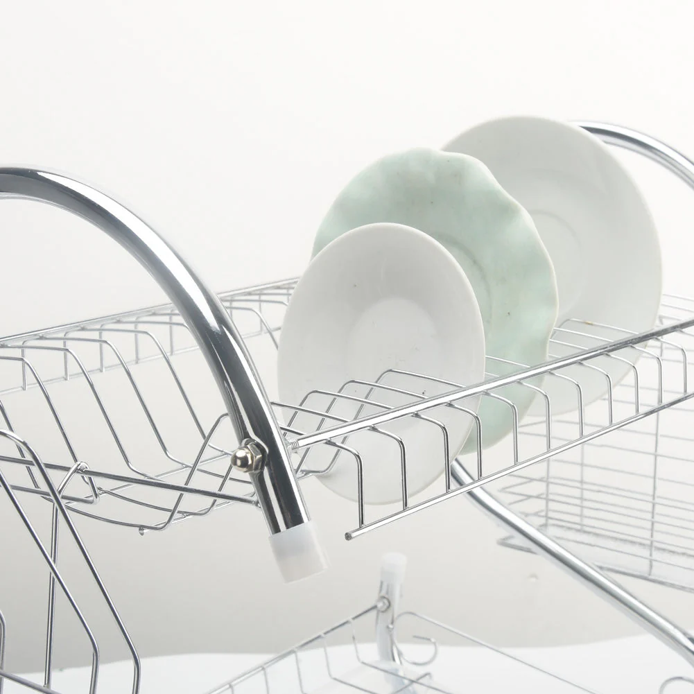 Kitchen Stainless Steel Rack Tableware Organizer - Image 6