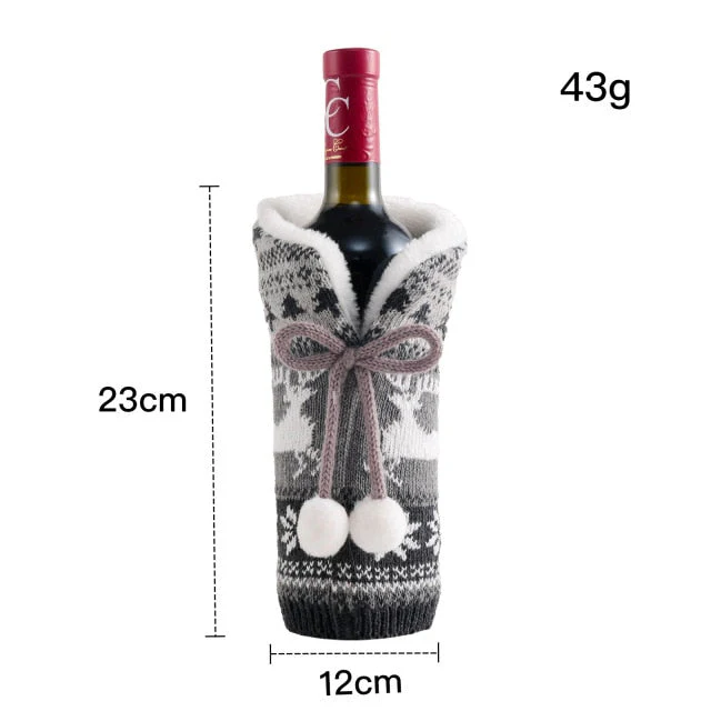 Knitted Christmas Bottle Cover - Image 6