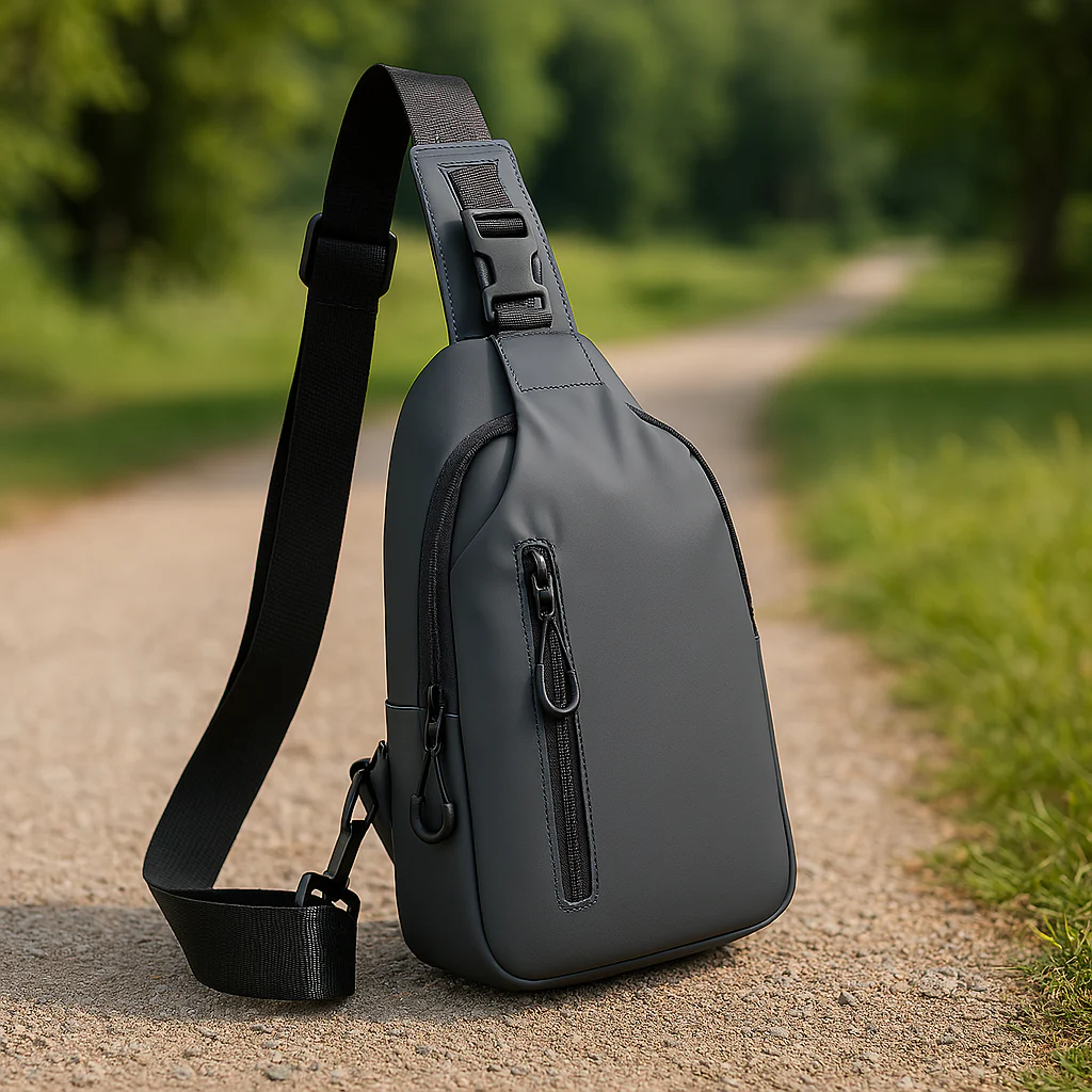 Korean City Waterproof USB Charging Crossbody Bag - Image 4
