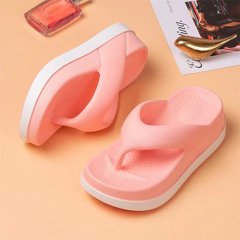 Korean Style Thick Sole Summer Slippers - Image 7