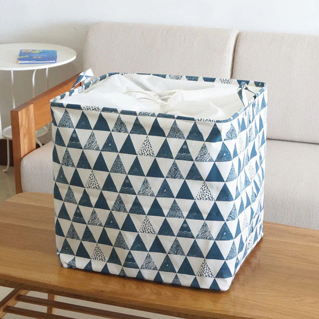Large Capacity Cotton Foldable Laundry Basket - Image 6