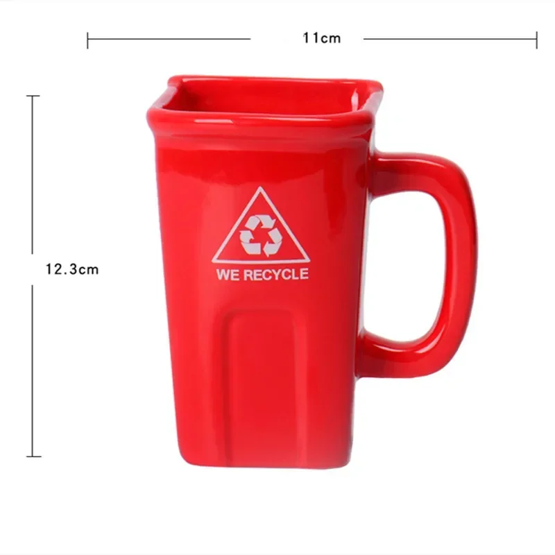 Large Trash Can Ceramic Creative Mug - Image 6