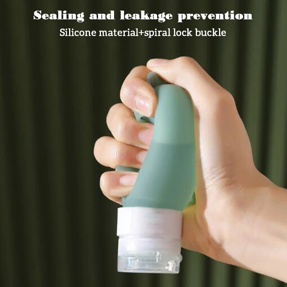 Leakproof Silicone Squeeze Bottle Travel Liquid Dispenser - Image 4