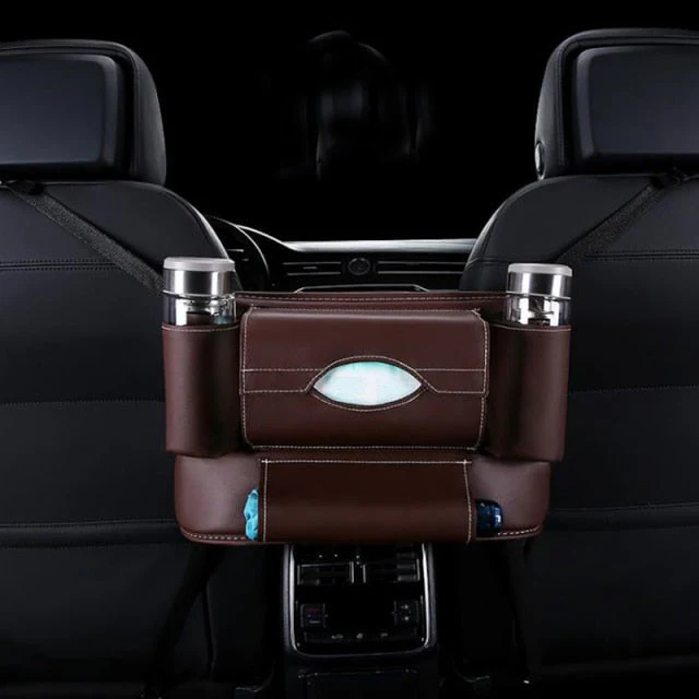 Leather Car Back Seat Organizer - Image 8