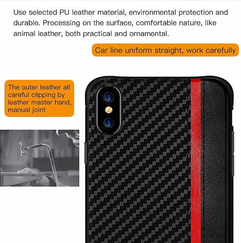 Leather Fiber iPhone Case - Image 2