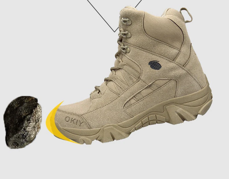 Leather Military Grade Camping Men Boots - Image 9