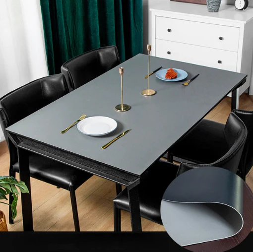 Leather Waterproof Chic Double-Sided Table Mat - Image 6