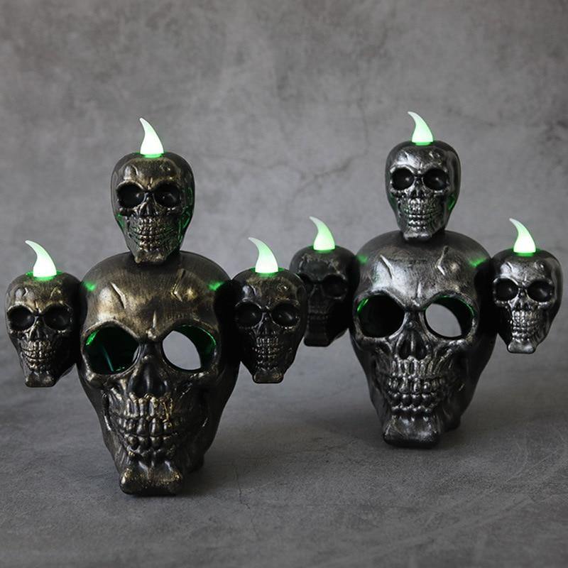 Led Candle Scary Halloween Skull Head Lamp - Image 5