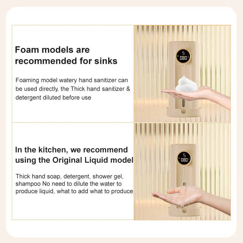 LED Display Motion Sensor Automatic Soap Foam Dispenser - Image 6