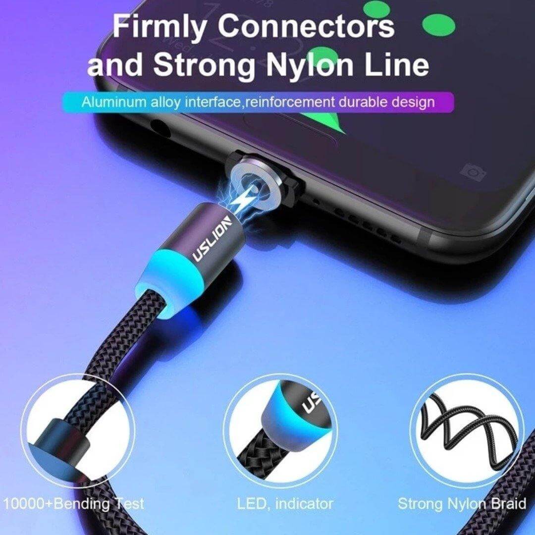 LED Fast Charging Magnetic USB Cable - Image 2