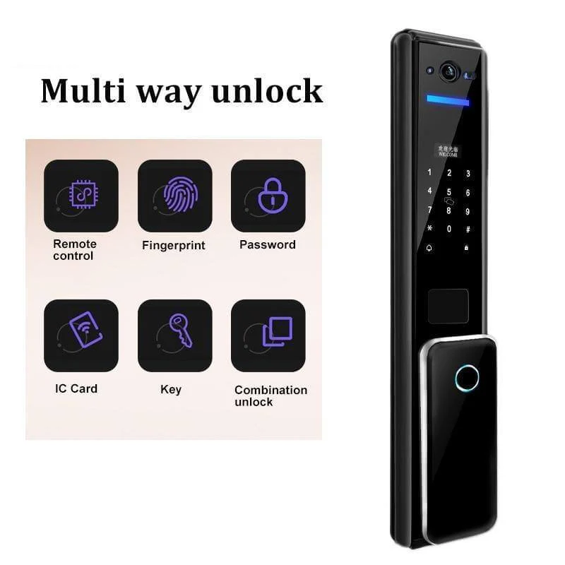 Led Screen Fingerprint Secure Digital Door Lock - Image 9