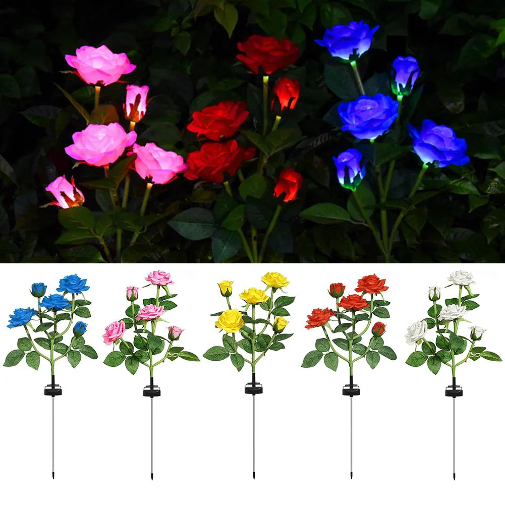 LED Solar Rose Decorative Light - Image 2