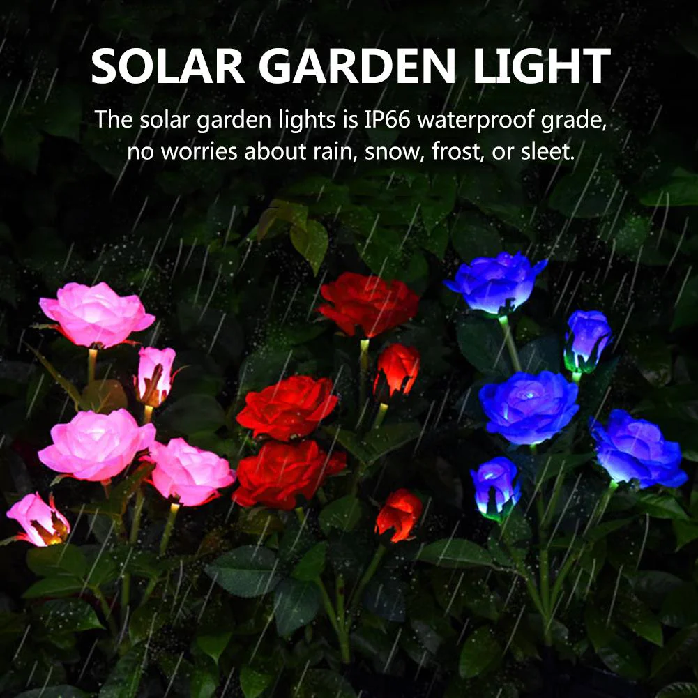 LED Solar Rose Decorative Light - Image 3
