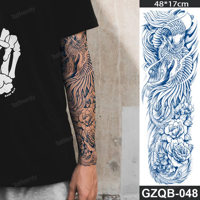 Life Meaning Full Sleeve Semi-Permanent Tattoo - Image 34