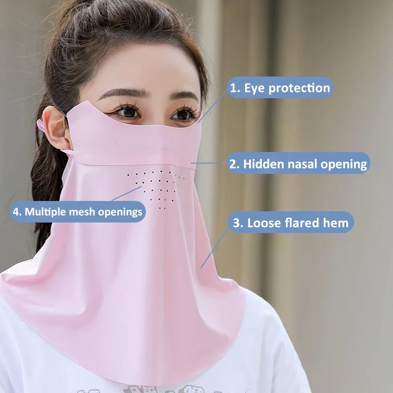Lightweight Breathable Full Coverage UV Block Face Mask - Image 4