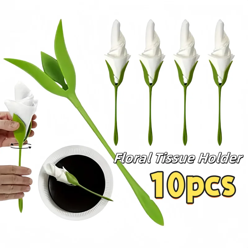 Lily Flower Napkin Tissue Holder Set - Image 5