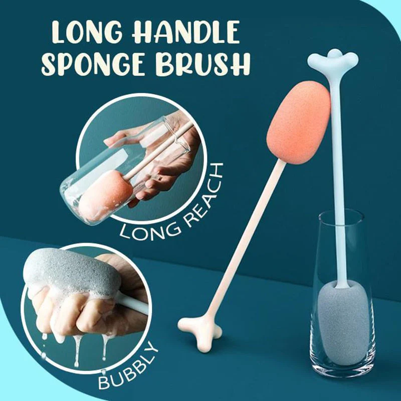 Long Handle Vertical Cleaning Sponge Brush - Image 3