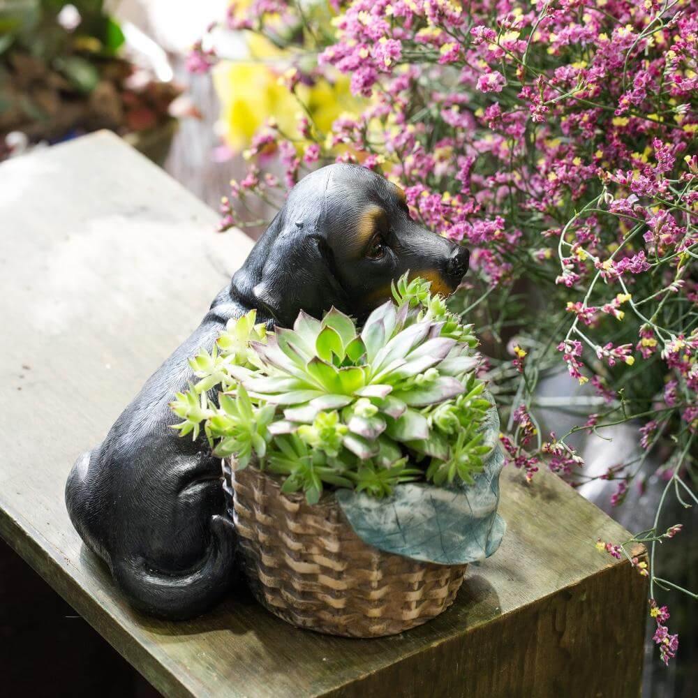 Lovely Shepherd Decorative Flower Pot - Image 6