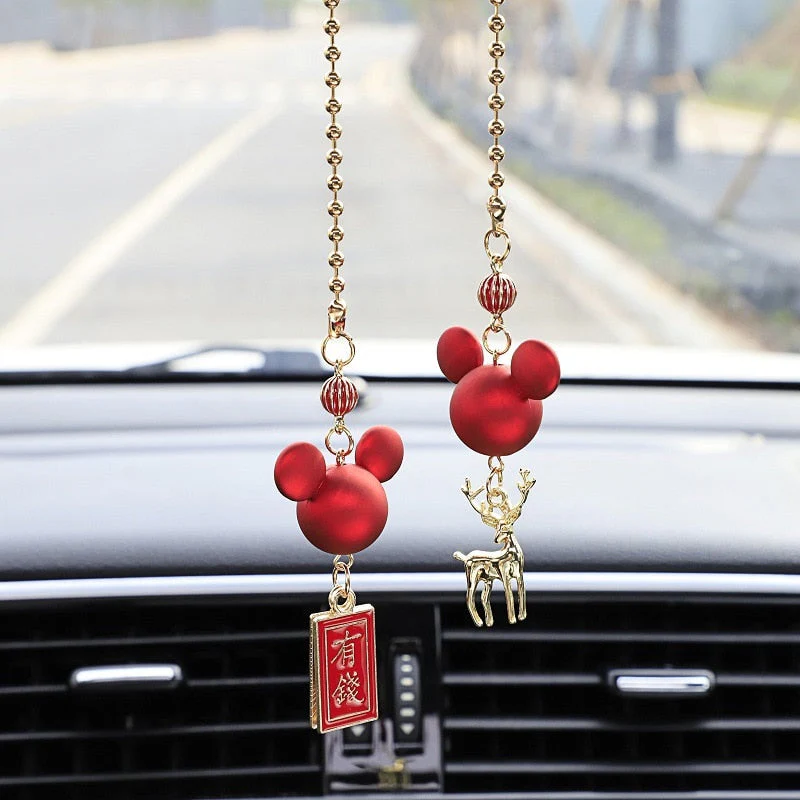Lucky Deer Car Rearview Mirror Decor - Image 3