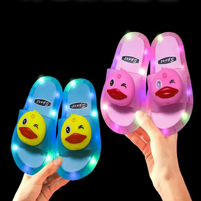 Luminous Cartoon Children Slippers - Image 4