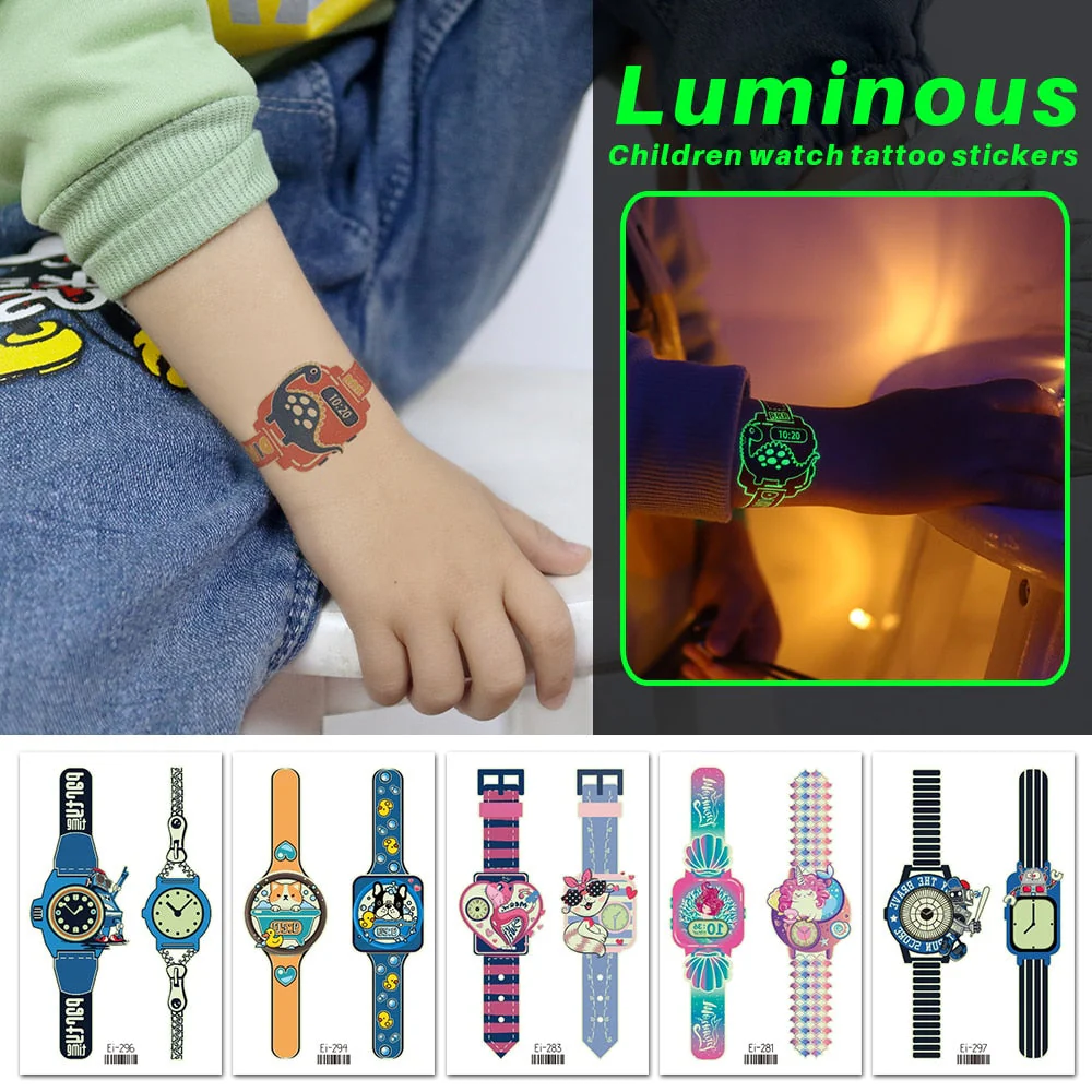 Luminous Temporary Tattoo Watch Sticker - Image 5