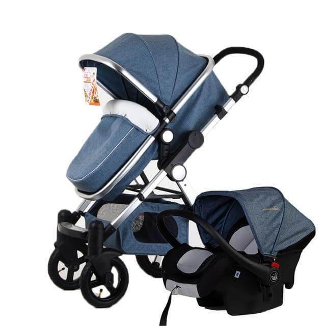 Luxury 3 in 1 Portable Higher Land-scape Carriage Foldable Baby Stroller - Image 4