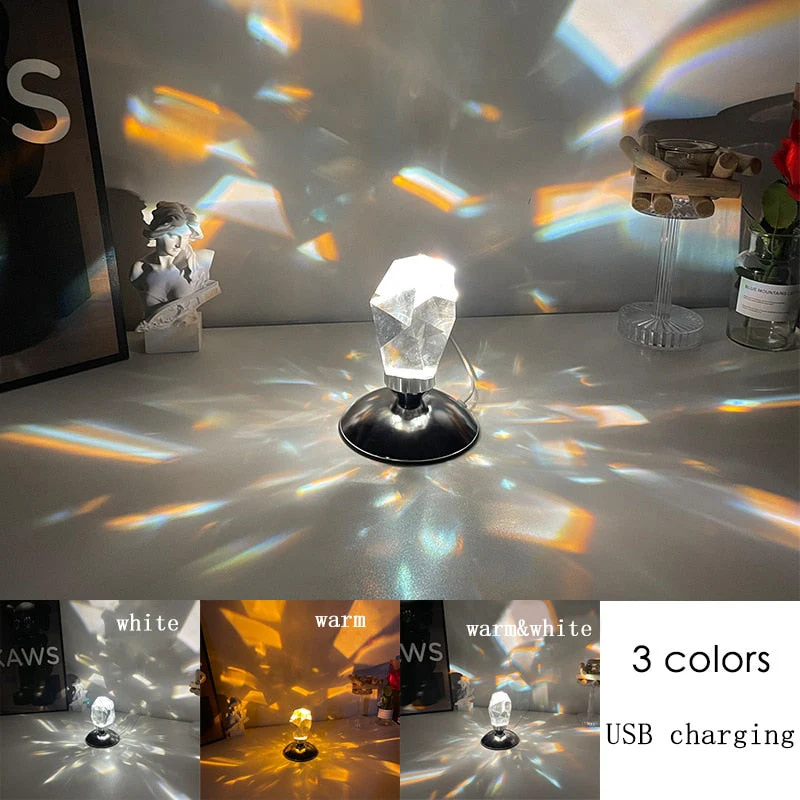 Luxury Crystal Stone Atmosphere Lamp - Image 3