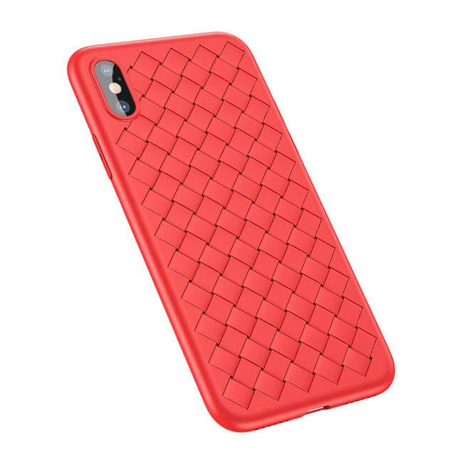 Luxury Grid Weaving Case For iPhone X - Image 4