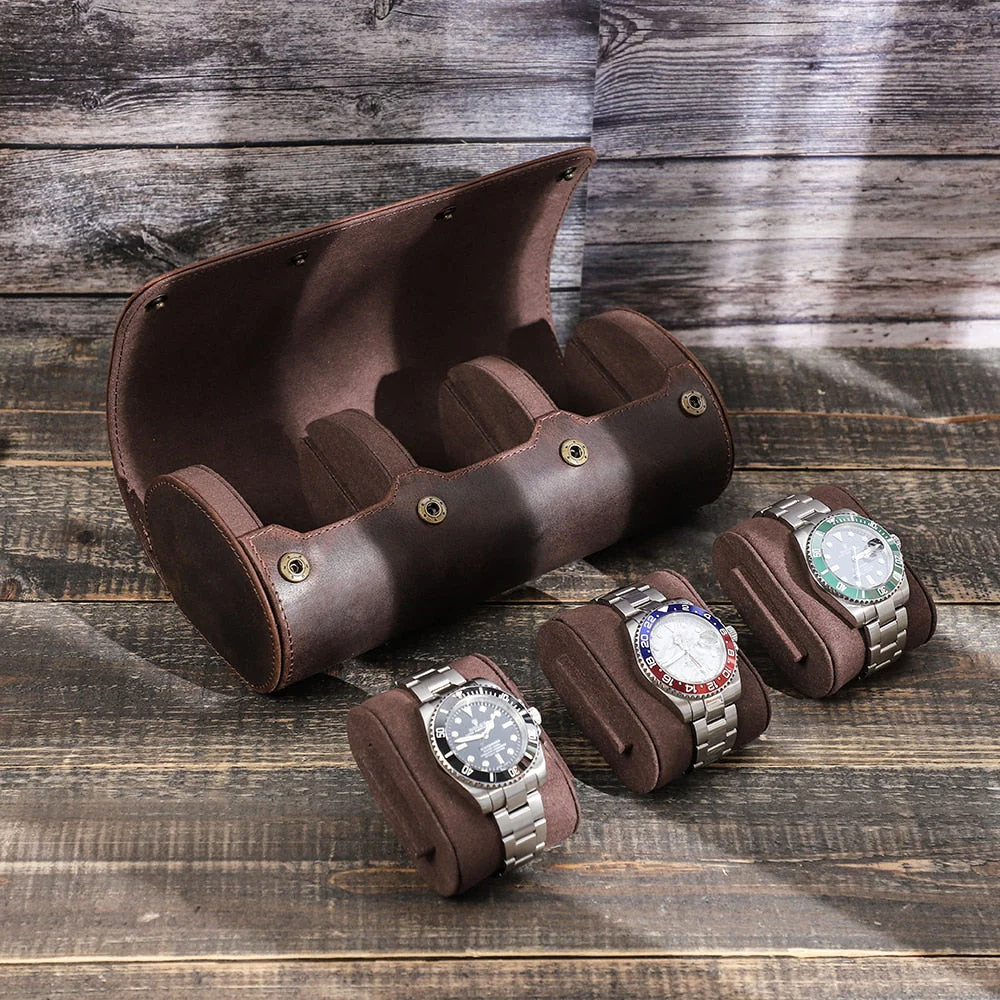 Luxury Leather Watch Holder Case - Image 2