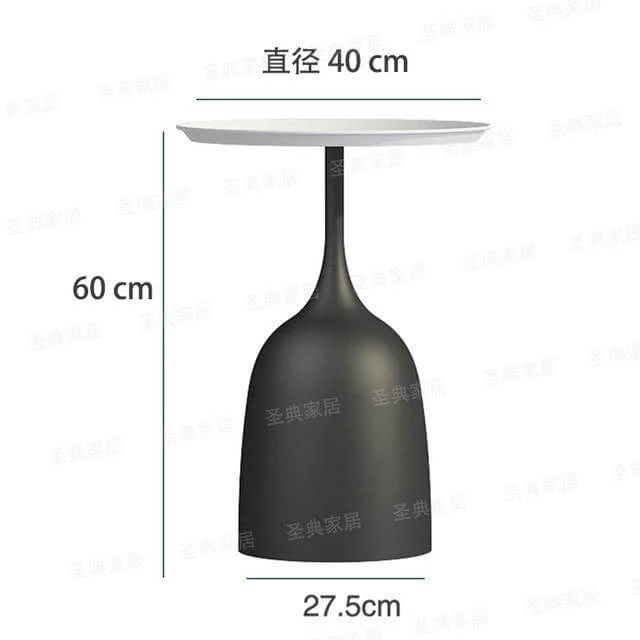 luxury Nordic Iron Metal Bracket Light Side Table - Image 13