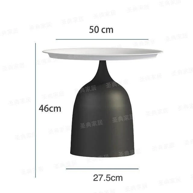 luxury Nordic Iron Metal Bracket Light Side Table - Image 9